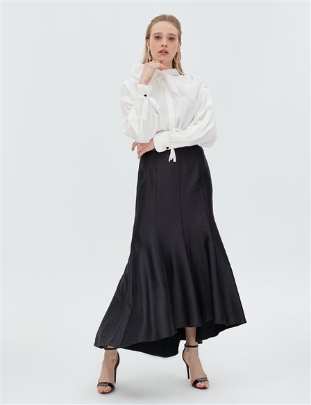 Asymmetric Skirt B20 12021 Black