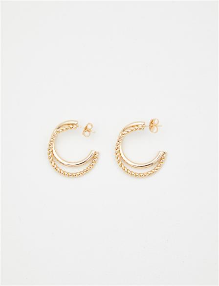Burmese Earrings Gold