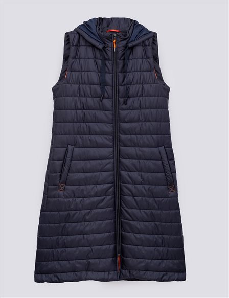 Quilted Sports Vest Navy