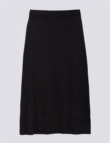 KYR Elastic Knitwear Skirt Black