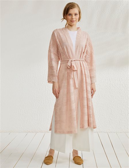Belted Kimono Sleeve Wear and Go Powder