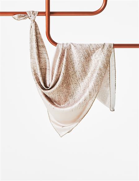 Frequency Pattern PES Scarf Beige