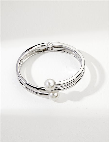 Pearl Bracelet Silver Color