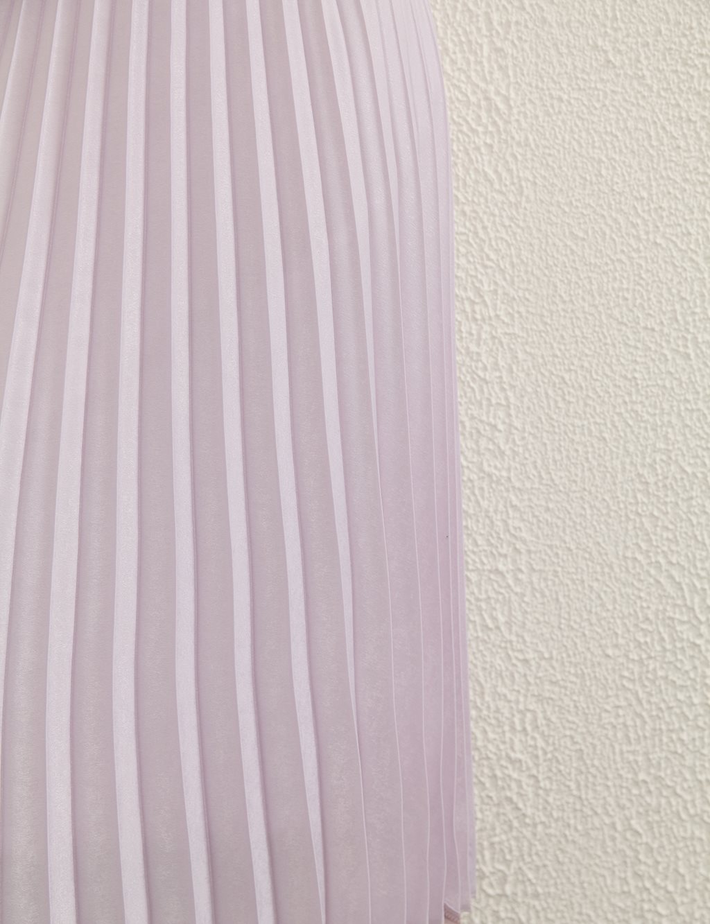 Pleated Silvery Jacquard Skirt B21 12001A Lilac