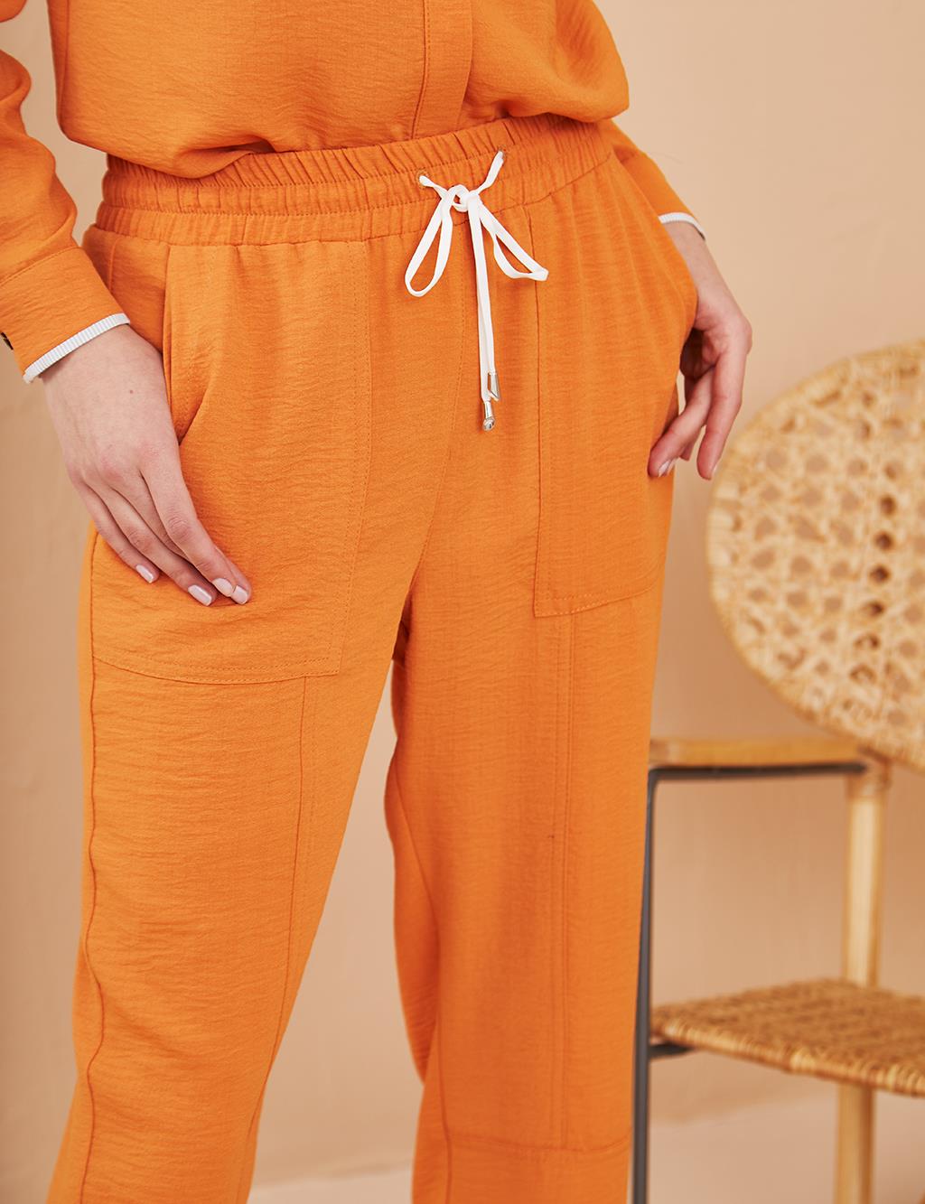 KYR Laced Carrot Pants Orange B21 79016