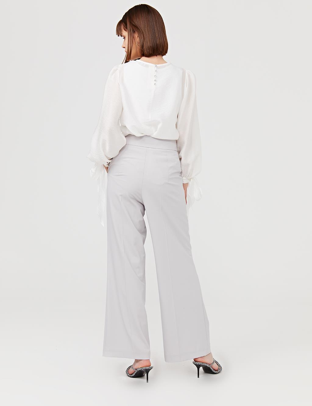 Basic Pants With Pocket SZ-19500 Gray