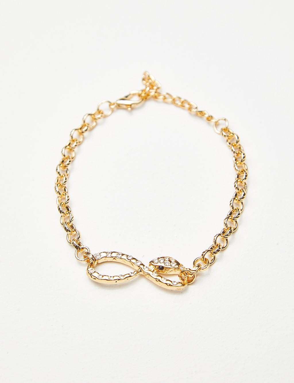 Infinity Symbol Bracelet Gold