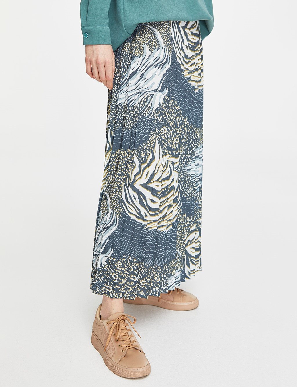 Pars Flowy high-waisted skirt 81295 main image 0