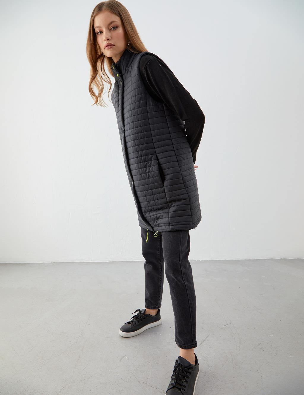 Thin black new arrivals vest
