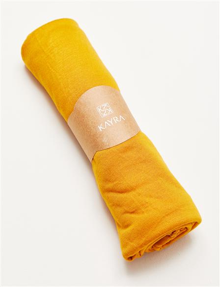 Solid Color Combed Shawl B21 SAL21 Yellow