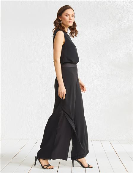 Flowy Wide Leg Pants Black