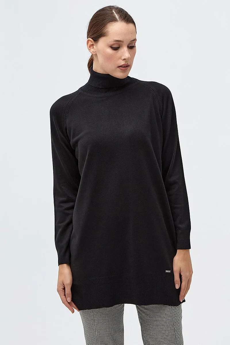 Turtleneck Knitwear Sweater Black