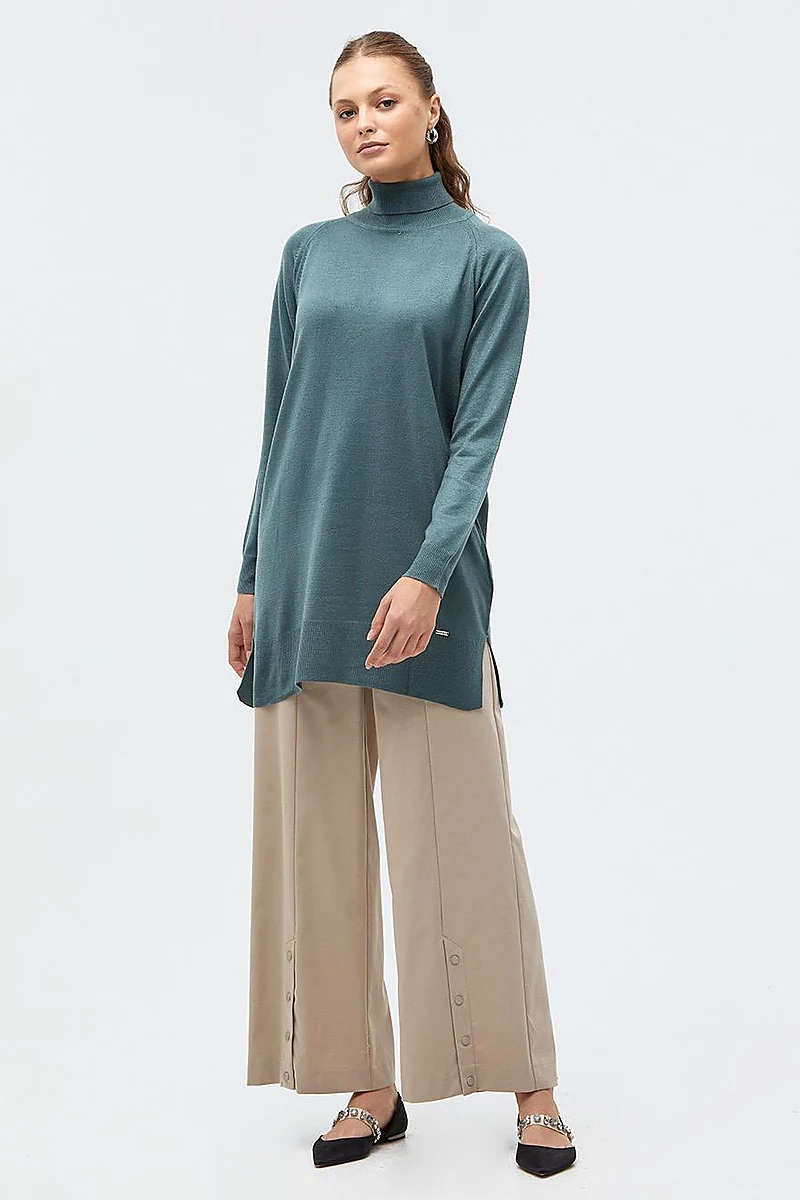 Turtleneck Knitwear Sweater Musty Green