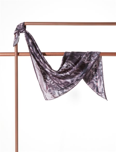 Animal Print Scarf Dusty Rose