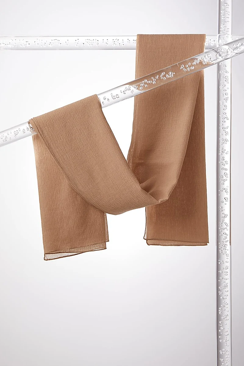 Imported Crepe Shawl Beige