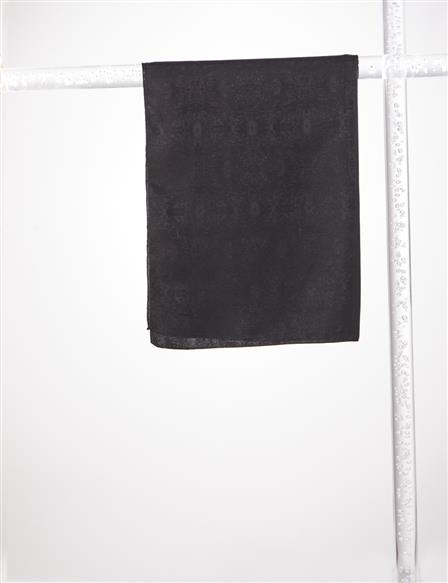 Jacquard Viscose Shawl Black