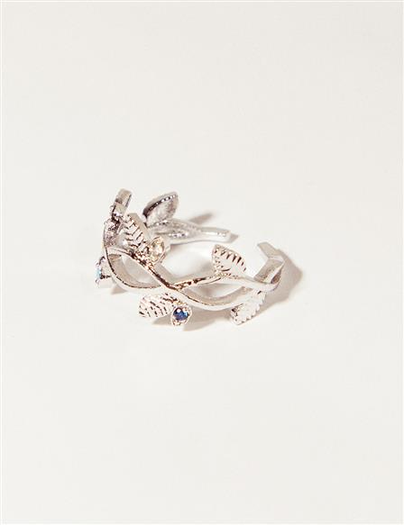 Ivy Stone Ring Silver