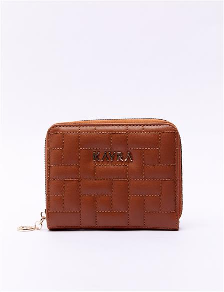 Quilted Wallet Tobacco
