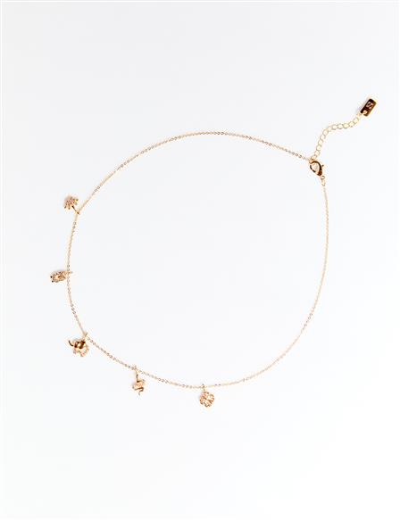 Minimal Pendant Necklace Gold
