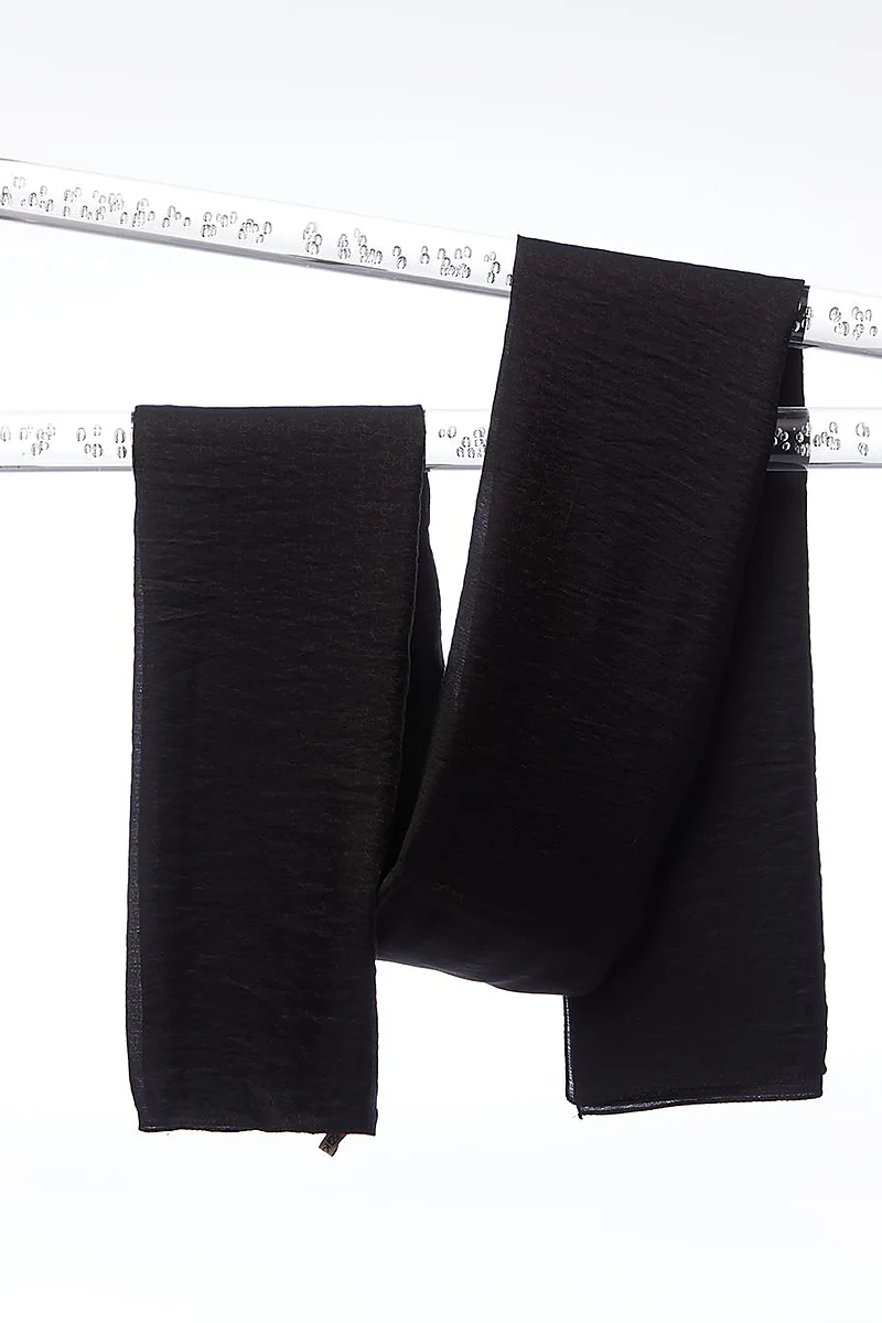 Mini Monogram Jacquard Viscose Woven Shawl Black
