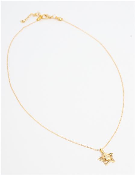 Star Figured Necklace Gold