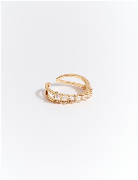 Cross Form Ring Gold
