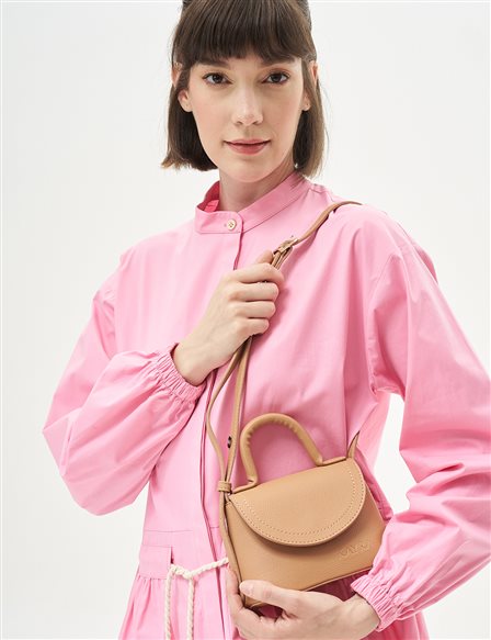 Light Brown Mini Shoulder Bag