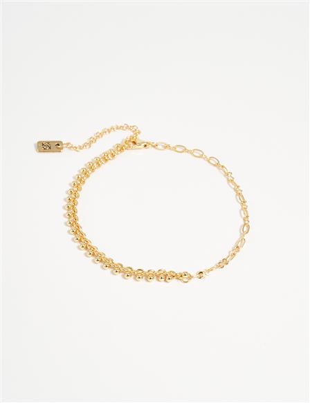 Double Look Anklet Gold