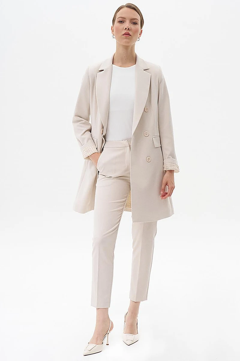 Skinny Fit Pants Stone