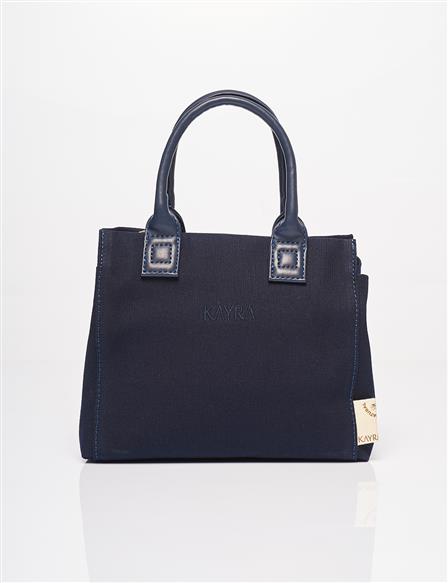 Canvas Tote Bag Navy Blue