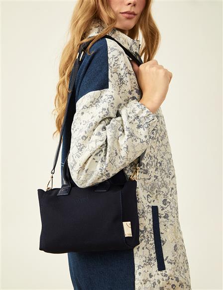 Canvas Tote Bag Navy Blue