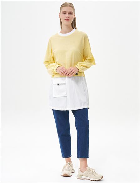 Layered Sweatshirt Yellow