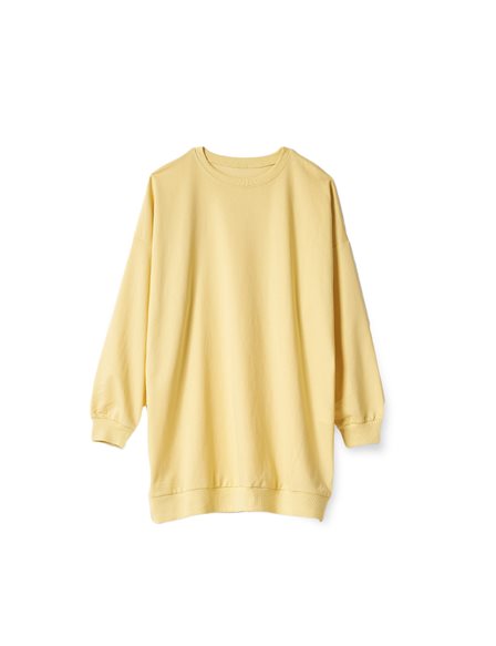 Knitted Fabric Sweatshirt Yellow