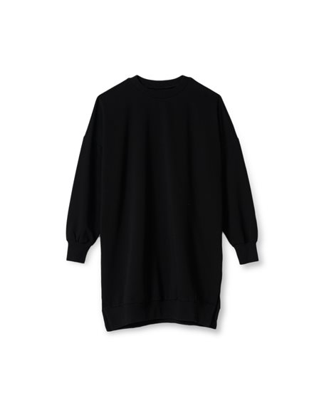 Knitted Fabric Sweatshirt Balck