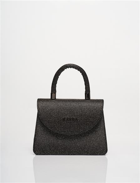 Glittery Covered Mini Bag Anthracite