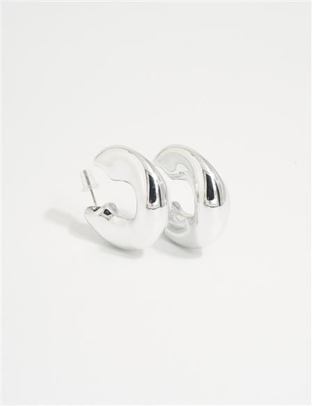 Ring Form Earring Silver