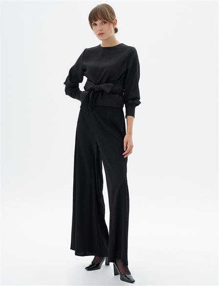 Wide Leg Pants Black