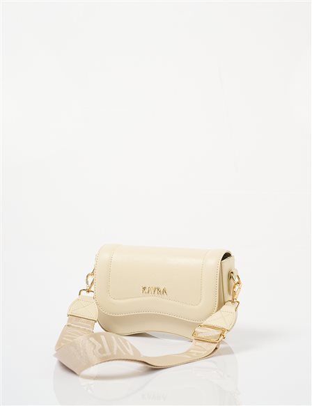 Lidded Mini Baguette Bag Cream