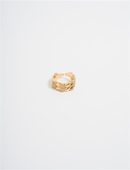 Twist Form Ring Gold