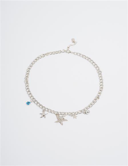 Starfish Figured Necklace Silver