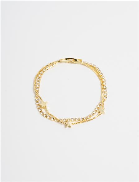 Star Figured Multiple Bracelet Gold