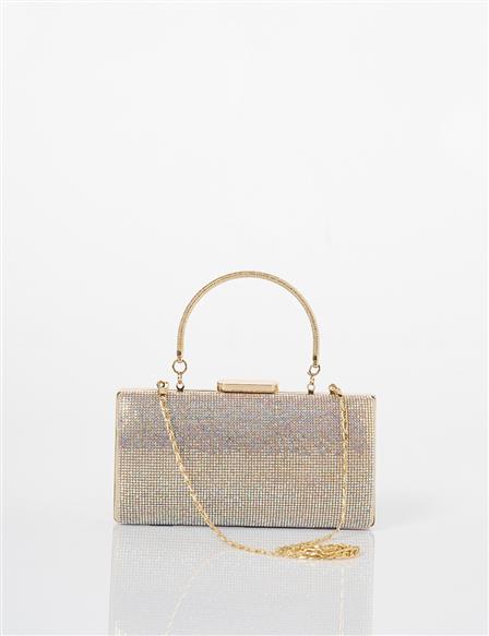 Handle Handled Evening Bag Gold