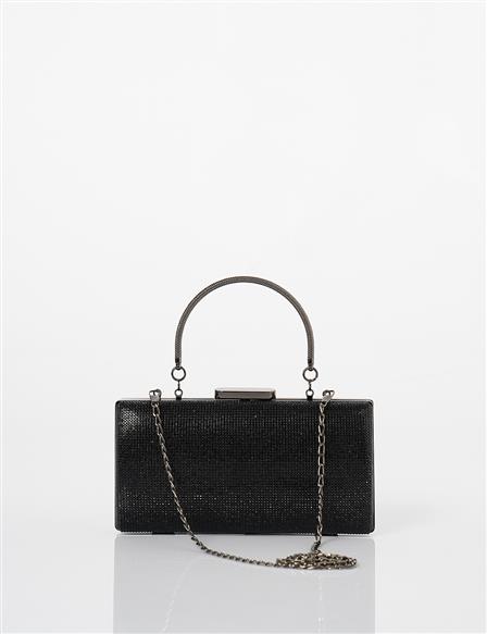 Handle Handled Evening Bag Black