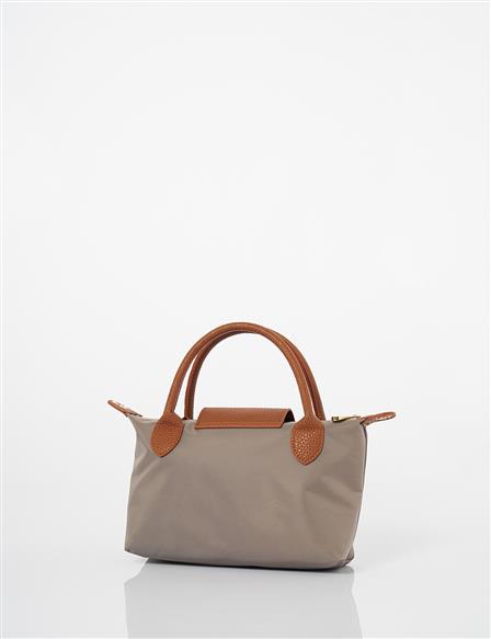 Large Fabric Shopper Bag Mink