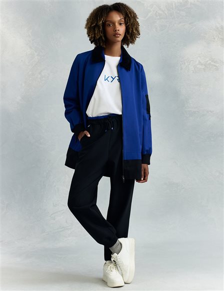 Garnished Jogger Trousers Black