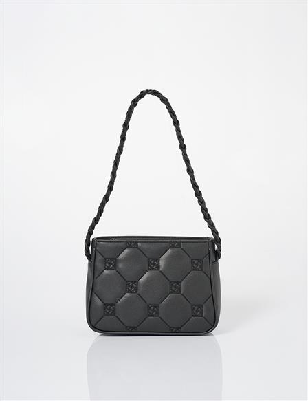 K Logo Shoulder Bag Black