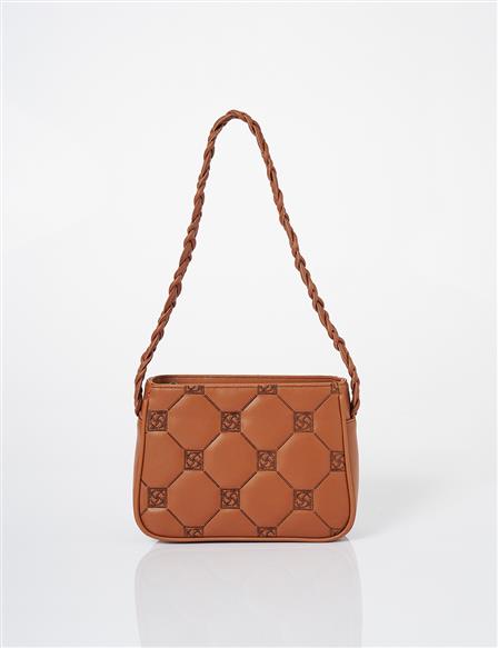 K Logo Shoulder Bag Camel