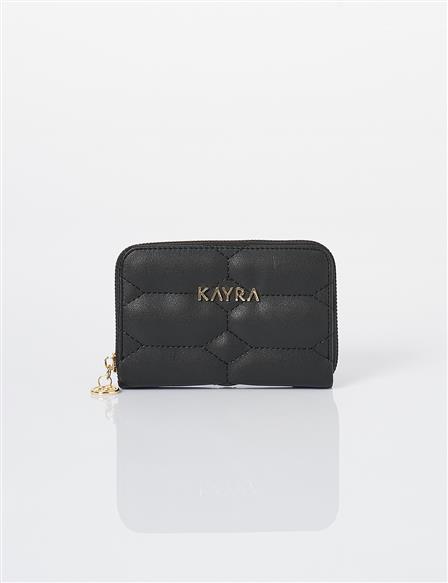 Quilted Wallet Black