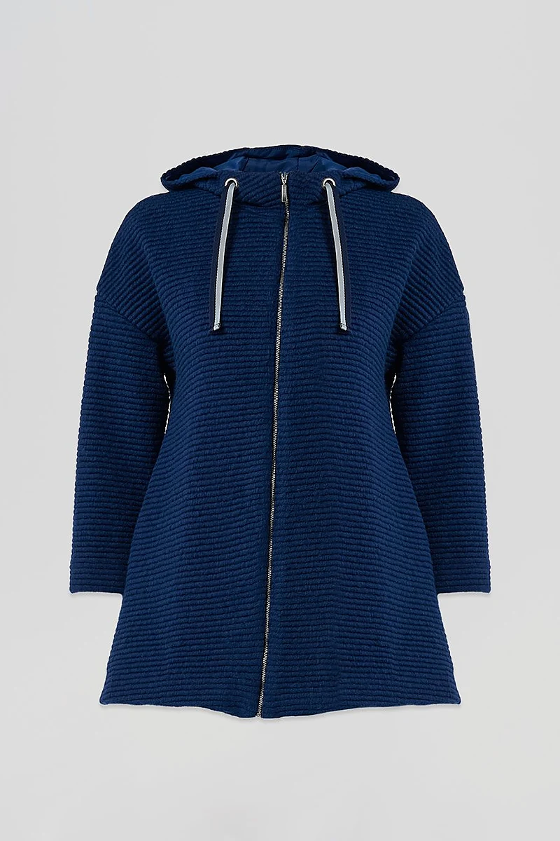Hooded Jacket Navy
