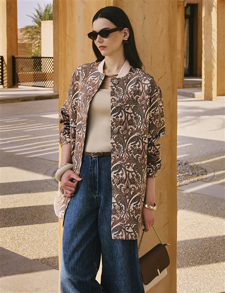 Jacquard Jacket Cream